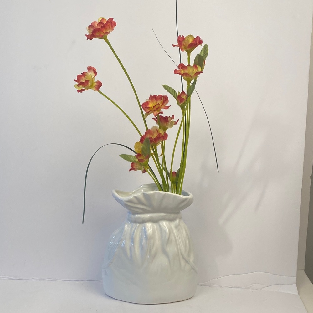 Elegant White Ceramic Vase